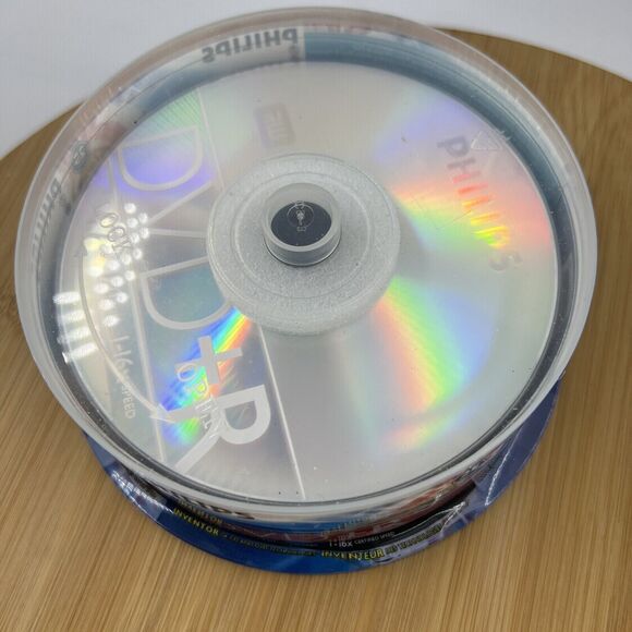 Philips DVD+R 120 Mins 4.7GB 16X Speed Recordable Blank Discs 25 Pack SEALED - Picture 3 of 6